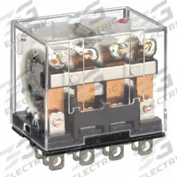 OMRON General Purpose Relay: Socket Mounted, 10 A Current Rating, 240V AC, 4PDT, 14 Pins/Terminals (MPN LY4N-AC240). Key specifications — Brand: OMRON; Base Type: Square; Mounting Style: Plug-In; Pin Shape: Flat; Electrical Connection: Quick-Connect; Manufacturer Part Number: LY4N-AC240; Series: LY Series.