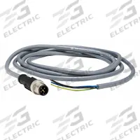 Cordset: M12 Male Straight X Bare Wire, 5 Pins, Gray, PVC, 2 m Cable Lg, 3 A Max Current (A) (MPN XZCPV1564L2). Key specifications — Cable Jacket Color: Gray; End 1 Gender: Male; End 1 Mounting Orientation: Straight; End 2 Connection Type: Bare Wire; IP Rating: IP65; Brand: TELEMECANIQUE SENSORS; Wire Size: 18 AWG; Cable Jacket Material: PVC.