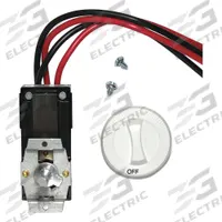 CADET Built-In Thermostat Kit: Built-In, 22 A, Fits 500 to 2000 W kW, 120/208/240V AC, Knob/Screws (MPN CTT2W). Key specifications — Mounting Type: Built-In; Product Type: Built-In Thermostat Kit; For Use With: CS052T; Voltage: 120/208/240V AC; Includes: Knob; Brand: CADET; Fits kW: 500 to 2000 W.