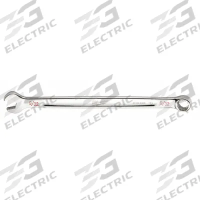 MILWAUKEE Combination Wrench: Chrome Vanadium Steel, Chrome, 9/32 in Head Size - SAE 12-Point Combination Wrenches