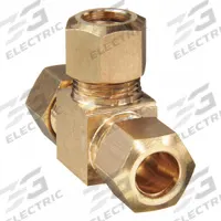 APPROVED VENDOR Compression Tee Fitting: 3/8 in OD x 3/8 in OD x 3/8 in OD Fitting Size, Brass (MPN 700064-06). Key specifications — Brand: APPROVED VENDOR.