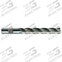 YG-1 Square End Mill: High Speed Steel, 4 Flute, 1/2" Mill Dia, 3" LOC, 5" OAL (MPN 06071)