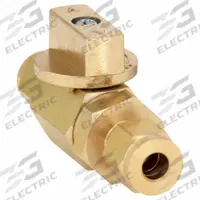 APPROVED VENDOR Manual Two-Way Ball Valve: 1/4 in, Brass, Straight, Sweat x Sweat, Two-Piece, Tee (MPN G-BVRM-25Y). Key specifications — Brand: APPROVED VENDOR; Handle: Tee.