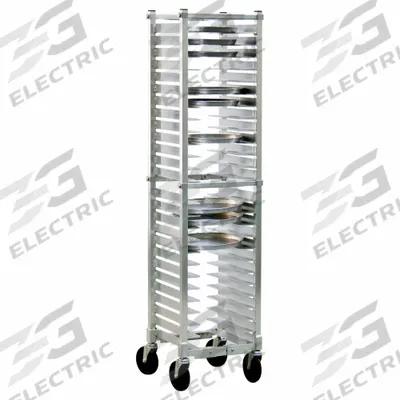 NEW AGE INDUSTRIAL Adjustable Pizza Pan Rack: 26 Slots, 2 in Betw Shelves, 62 1/8 in Ht - Pizza Pan Racks