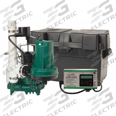 ZOELLER Sump/Battery Back-Up System: 3/10 hp, 120V AC, 19 ft Max. Head (Primary Pump) - General Purpose Combination Sump Pump Systems