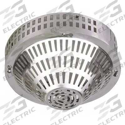 SAFETY TECHNOLOGY INTERNATIONAL Smoke Detector Guard: Stainless Steel, 8 in Overall Dp - Guards for Alarms & Wall Fixtures