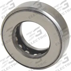 TRITAN Ball Thrust Bearing: D32, 2 7/16 in Bore Dia, 3 27/32 in Outside Dia, 0.813 in Overall Wd. Key specifications — Thrust Bearing Type: Banded Ball Thrust Bearing; Ball Material Grade: AISI 52100; System of Measurement: Inch; Bearing Industry Number: D32; Maximum Speed: 1,144 RPM Grease; Brand: TRITAN; Bearing Series: D Series.