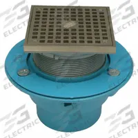 ZURN Floor Drain: 8 in Overall Dia, 6 in Grate Size, 2 in Nominal Pipe Size, Cast Iron, Slotted (MPN GR-FS06NI-C2N-PS-CC). Key specifications — Brand: ZURN.