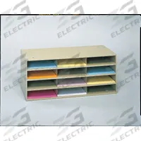 DURHAM MFG Literature and Mail Organizer: Black, 12 Compartments, 11 3/4 in Overall Dp, Steel (MPN 432-08). Key specifications — attr986470: No; attr986455: Black; attr986477: Steel; attr986454: DURHAM MFG; attr986462: 2KEG3; attr986487: Mail and Literature Sorter.