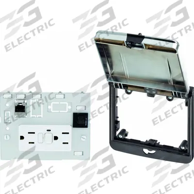 MURRELEKTRONIK Data Interface Port: ABS (Lid)/Polyamide (Housing), Cat5e RJ45, 3 A Fuse - Ethernet Panel Interface