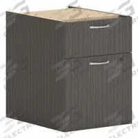 HON Desk Pedestal: Slate Teak, 2 Drawers, 15 in Overall Wd, 20 in Overall Ht, 20 in Overall Dp (MPN HLPLPHBF.LSL1). Key specifications — Brand: HON; Color: Slate Teak; Product Type: Desk Pedestal.