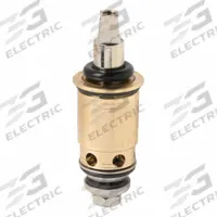 CHICAGO FAUCETS Cartridge: Use with Hot/Cold Water, Brass, Brass, 1 in Overall Lg, Compression (MPN 1-100XTJKABNF). Key specifications — For Water Temperature: Hot/Cold; Compatible Brand: Chicago Faucets; Product Type: Cartridge; Includes: (1) Cartridge; Material: Brass.