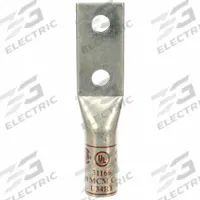 Compression Lugs: For 500 kcmil, Stranded Wire, 1/2 in Stud Size, Long, Copper Barrel (MPN 31166). Key specifications — Inspection Hole: No; For Wire Type: Stranded; For Wire Sizes: 500 kcmil; Brand: 3M; Manufacturer Part Number: 31166.