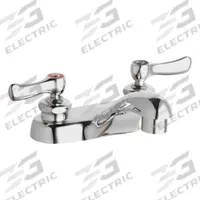 CHICAGO FAUCETS Low Arc Bathroom Faucet: 802, Cast Brass, Polished Chrome Finish, 0.5 gpm Flow Rate (MPN 802-VE66XKABCP). Key specifications — Includes: Mounting Hardware; Brand: CHICAGO FAUCETS; Series: 802.