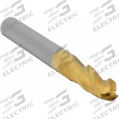 APPROVED VENDOR Ball End Mill: Carbide, TiN Coated, 3 Flute, 3/8" Mill Dia, 1" LOC, 2-1/2" OAL (MPN 222-001181)
