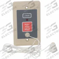 CREST HEALTHCARE SUPPLY Pullcord Station: 2 3/4 in Overall Wd, 9A3006. Key specifications — Manufacturer Part Number: 9A3006; Color: Black; Brand: CREST HEALTHCARE SUPPLY; Call Station Type: Pullcord Station; Part Type: Station Replacements; Station Type: Pullcord Station.