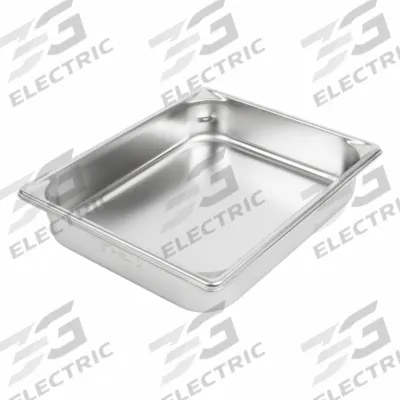 VOLLRATH Steam Table Pan: Half Size, Rectangular, 22 ga Gauge, 4.3 qt Capacity - Steam Table Pans