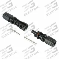 ETCON Solar Panel Cable Connector: MC4, 10 AWG/12 AWG/14 AWG/2.5 mm2/4 mm2/6 mm2 Wire Size, SC850C. Key specifications — Manufacturer Part Number: SC850C; Brand: ETCON; Connection Type: MC4; Contact Material: Tin-Plated Copper; Gender: Male.