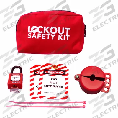 ZING Portable Lockout Kit: Valve, Keyed Different Padlocks, Red - Portable General Lockout Kits
