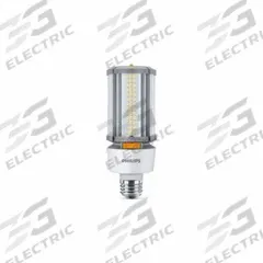 LED Corn Cob: Universal Burning, Corncob ED23-1/2, Medium Screw (E26), 18 W Watt, 3000K/4000K/5000K (MPN 18-12-9CC/LED/3PW/3CCT/E26 BB 6/1). Key specifications — Color Temperature: 4000K; Brand: PHILIPS; Shatter-Resistant: No.