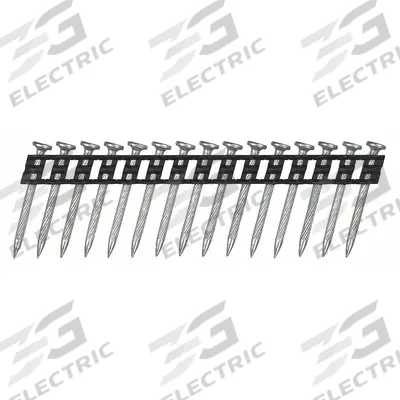 DEWALT Concrete Nails,1 3/8" L,PK1000: Concrete Nails, Flat, Smooth, 1 3/8 in Overall Lg - Collated Concrete Nails
