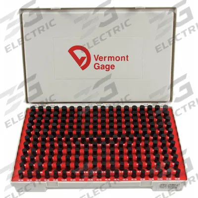 VERMONT GAGE Black Oxide-Coated Pin Gauge Set: Go (Plus), 10 mm to 13.98 mm - Go (Plus) Pin Gauge Sets - Black Oxide Finish