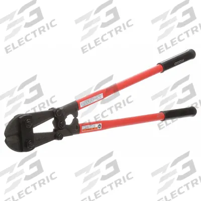 RIDGID Bolt Cutters: Steel, For 7/16 in Max Dia Soft Steel, For 3/8 in Max Dia Medium Steel - Heavy-Duty Bolt & Chain Cutters
