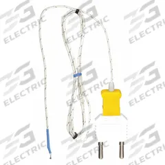 APPROVED VENDOR Bead Wire Temperature Probe: -22°F to 572°F /-30°C to 300°C, Type K, Needle Tip (MPN 4JPL6). Key specifications — Brand: APPROVED VENDOR; Cable Material: Glass Fiber; Cable Length: 3 ft 3-3/8 in; Process Mounting Connection: Bolt; Maximum Wire Gauge: 30 AWG.