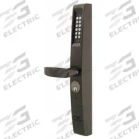 ADAMS RITE Electronic Keyless Lock: Keypad, ADA Compliant (MPN 3090-01-121). Key specifications — Product Type: Electronic Keyless Lock; Manufacturer Part Number: 3090-01-121; Access Method: Keypad; Key Override Options: Mortise Cylinder; Lever Style: Clutch.