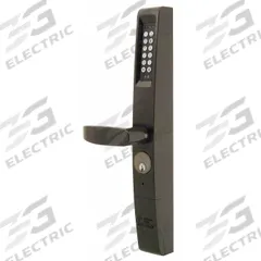 ADAMS RITE Electronic Keyless Lock: Keypad, ADA Compliant (MPN 3090-01-121). Key specifications — Product Type: Electronic Keyless Lock; Manufacturer Part Number: 3090-01-121; Access Method: Keypad; Key Override Options: Mortise Cylinder; Lever Style: Clutch.