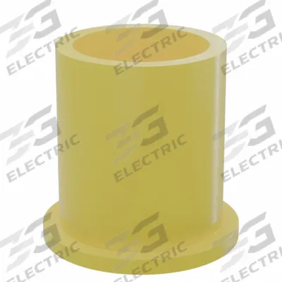 BUNTING BEARINGS Flanged Sleeve Bearing: PTFE, 1 in Bore, 1 1/4 in OD, 1 1/2 in Overall Lg - Plastic Flanged Sleeve Bearings for Non-Hardened Surfaces