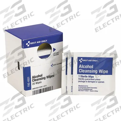 FIRST AID ONLY Topical Antiseptic Wipes: Wipes, Isopropyl Alcohol