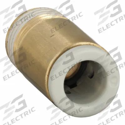 SMC Push-Fit Adapter Fitting: 6 mm OD x 1/8 in Pipe Size, Push-to-Connect x BSPT - Polybutylene & Brass Tube Fittings