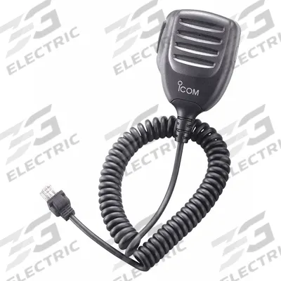 ICOM Hand Microphone: Fits Icom, 35 in Cord, Push To Talk - ICOM-Compatible Microphones & Speakers