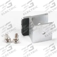ASI GLOBAL Door Stop: Zinc, Brushed, 1 1/2 in Overall Ht, 2 in Overall Wd (MPN 40-8562306). Key specifications — attr1325404: Fasteners; attr1325397: Phenolic; attr1325407: Brushed; attr1325409: Door Stop; attr1325406: ASI GLOBAL PARTITIONS.