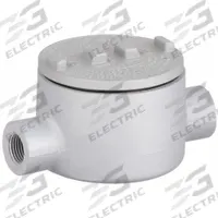 Conduit Outlet Body: Iron, GR, 1 1/4 in Trade Size, C Body, 31 cu in Body Capacity (MPN GRC125). Key specifications — Series: For Standard Body; Compatible Conduit Trade Size: 1-1/4 in; Thread Gender: Female; Hub Style: Threaded; Cover Included: Yes; Body Style: C; Connection Type: Threaded; Back Type: Round.