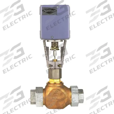 SPENCE Electric Globe Control Valve: For Fuel/Water Media, Bronze, 3/4 in Pipe Size - Bronze Body Electric Globe Valves