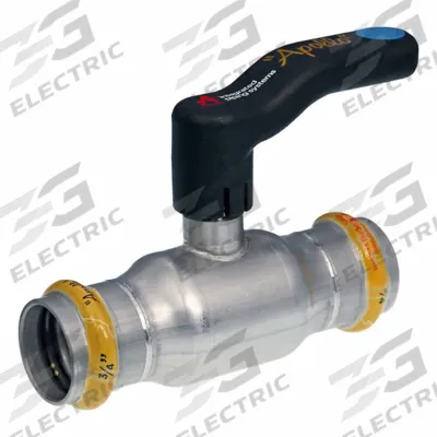 APOLLO Ball Valve: 1 1/2 in, Stainless Steel, Straight Valve Body, Press x Press - Stainless Steel Ball Valves