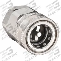 SNAP-TITE Hydraulic Quick Connect Hose Coupling: 3/4 in, 316 Stainless Steel, 3/4"-14 Thread Size (MPN SVHC12-12FV). Key specifications — Thread Size: 3/4"-14; Seal Material: Fluorocarbon; Brand: SNAP-TITE.