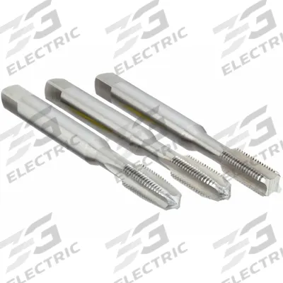 CHICAGO-LATROBE Tap Kit: #10-32 UNF, H3 / 2B, 4 Flute, LH, High Speed Steel (MPN 341938) - Left-Hand Three-Piece Hand Tap Sets