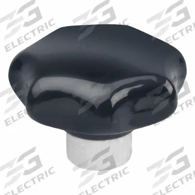 JW WINCO Plastic Hand Knobs with Steel Hub: 7 Point, Plastic w/ Steel Thread - 7-Arm Knobs with Threaded Hole