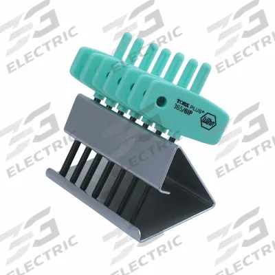 WIHA Torx and Torx Plus Key Sets: Short, 7 Pieces, IP10/IP15/IP20/IP6/IP7/IP8/IP9 Tip Size - Rapid-Twist Torx & Torx Plus Key Sets