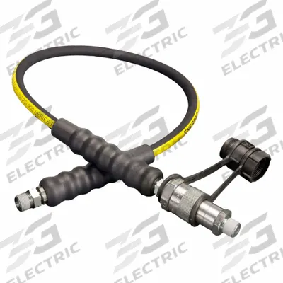 ENERPAC Hydraulic Hose: 1/4 in ID, NPTF x C604, 3 ft Lg, 3/8 in x 3/8 in Fitting Size - Enerpac H900 Flexible Hydraulic Hose Assemblies