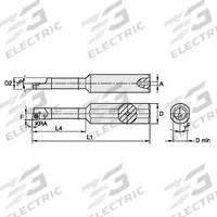 WIDIA Indexable Boring Bar: CSBI2505001255R (MPN 2832398). Key specifications — attr257292: CSBI2505001255R.