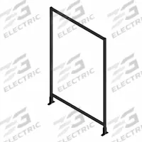 T-Slot Framing System Panel: Stand-Alone, Black, 84 in H x 24 in W x 5 1/2 in D, Solid (MPN 48271). Key specifications — Finish: Anodized; Brand: FAZTEK; Panel Color: Clear; Panel Type: Solid; Color: Black; Material: Polycarbonate; Assembly: Assembled; Manufacturer Part Number: 48271.