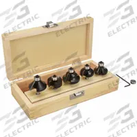 APPROVED VENDOR Router Bit Set: Fractional Inch, 6 Pieces (MPN 16Y554). Key specifications — attr315242: Roundover; attr325198: APPROVED VENDOR.