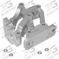 JW WINCO Multi Joint Concealed Hinge: 120° Range, Ambidextrous, Aluminum, Aluminum, 75 mm Leaf Ht (MPN 7243-AL-75-EL). Key specifications — Material: Aluminum; Brand: JW WINCO; Finish: Anodized; Assembly Type: Ambidextrous Assembly.
