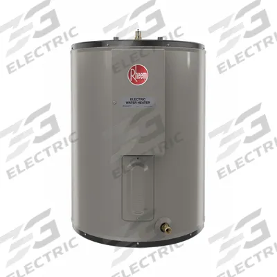 RHEEM Electric Water Heater: 208V AC, 36 gal, 8,000 W, Single/Three Phase, 31.5 in Ht - Compact Commercial Electric Water Heaters