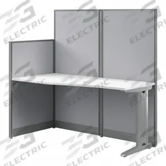 BUSH BUSINESS FURNITURE Modular Cubicle Workstation: 63 in Overall Ht, 64 in Overall Wd, White (MPN WC36192-03K). Key specifications — Brand: BUSH BUSINESS FURNITURE; Office Cubicle Color: White.