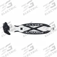 KLEVER Safety Cutter: 7 in Overall Lg, Oval Handle, Rubberized, Carbon Steel, White, Smooth (MPN KCJ-XC-65W). Key specifications — attr307620: White; attr307617: Oval; attr307618: Rubberized; attr307619: Carbon Steel; attr307634: Smooth; attr324885: KLEVER.